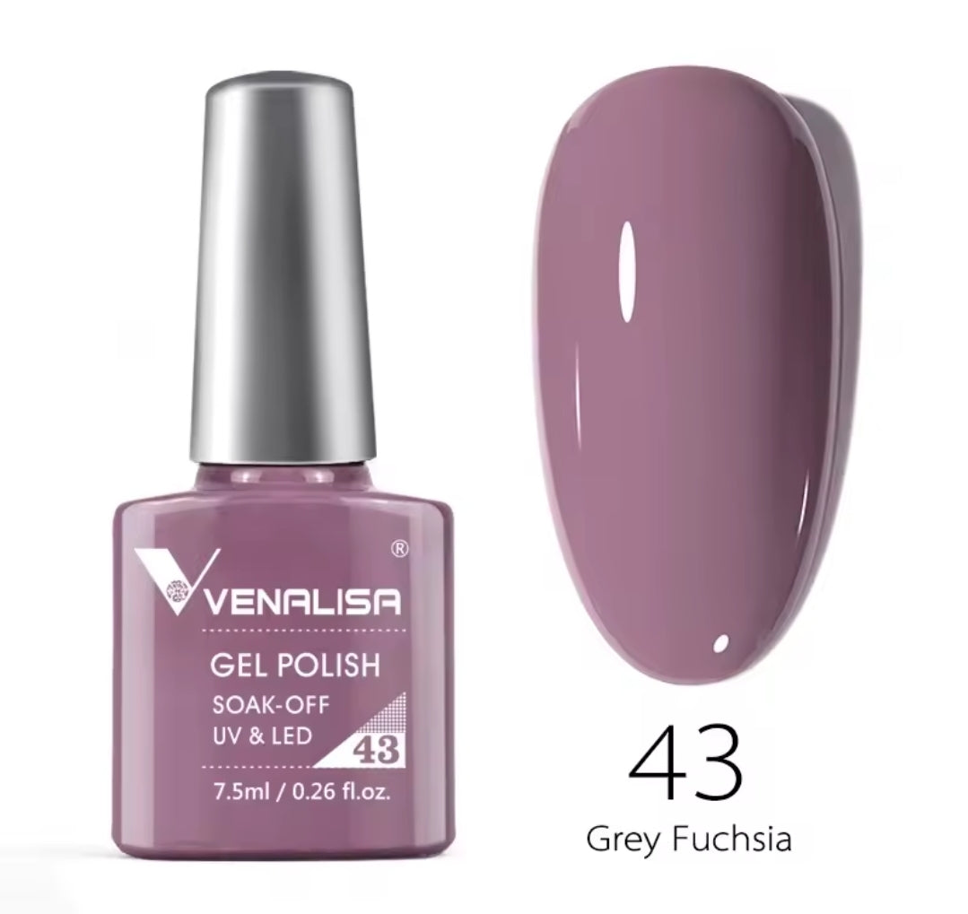 طلاء أظافر Venalisa Vip2 شبه دائم، 60 لونًا، جل UV، قطعة واحدة
