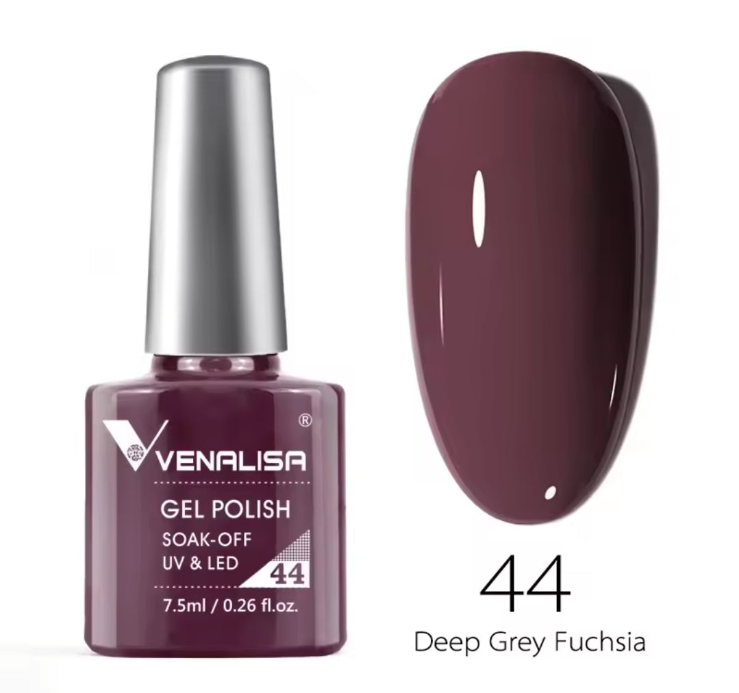 طلاء أظافر Venalisa Vip2 شبه دائم، 60 لونًا، جل UV، قطعة واحدة