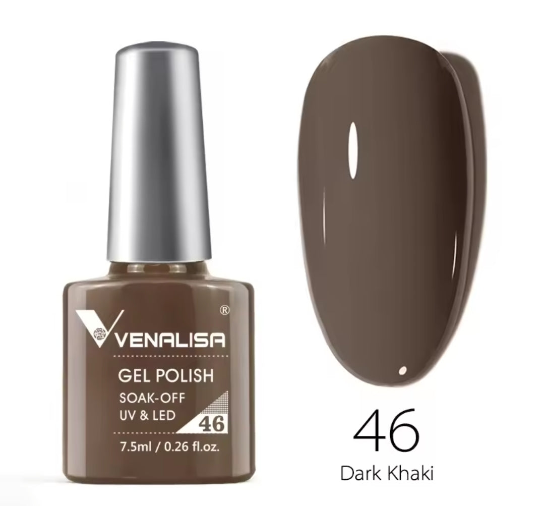 طلاء أظافر Venalisa Vip2 شبه دائم، 60 لونًا، جل UV، قطعة واحدة