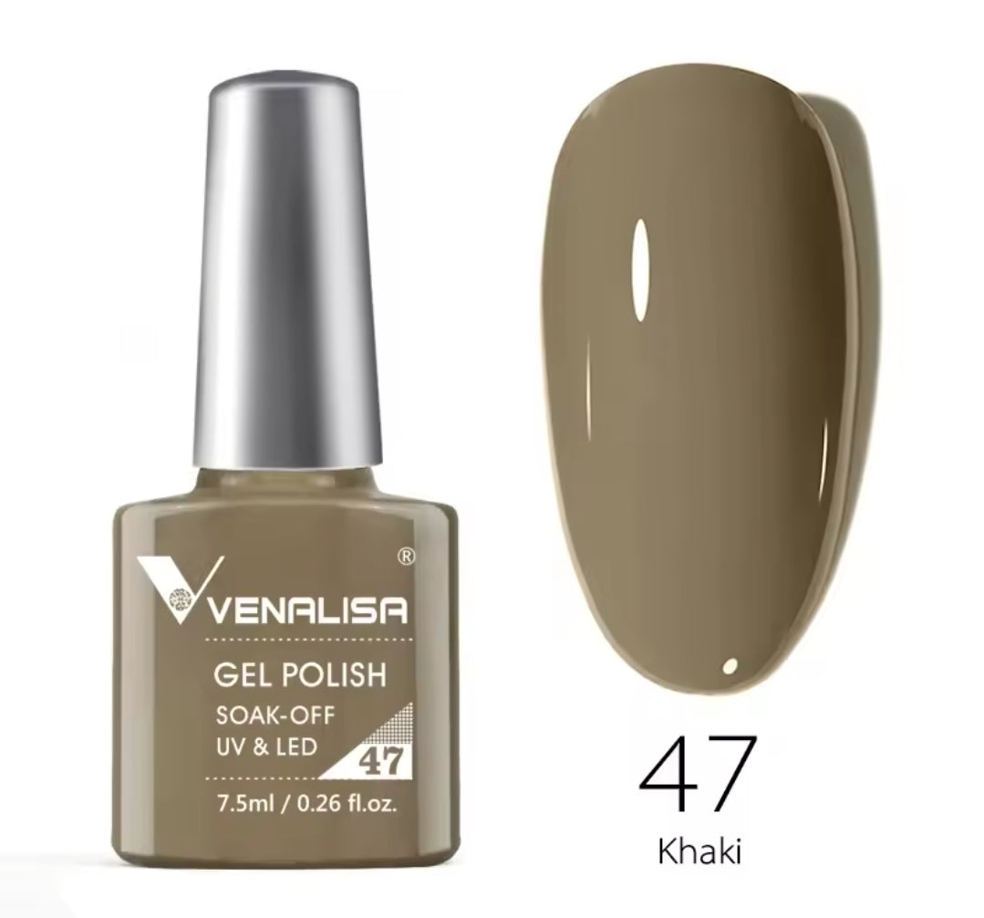 طلاء أظافر Venalisa Vip2 شبه دائم، 60 لونًا، جل UV، قطعة واحدة