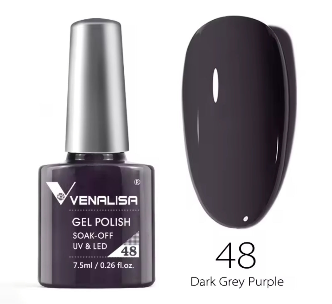 طلاء أظافر Venalisa Vip2 شبه دائم، 60 لونًا، جل UV، قطعة واحدة