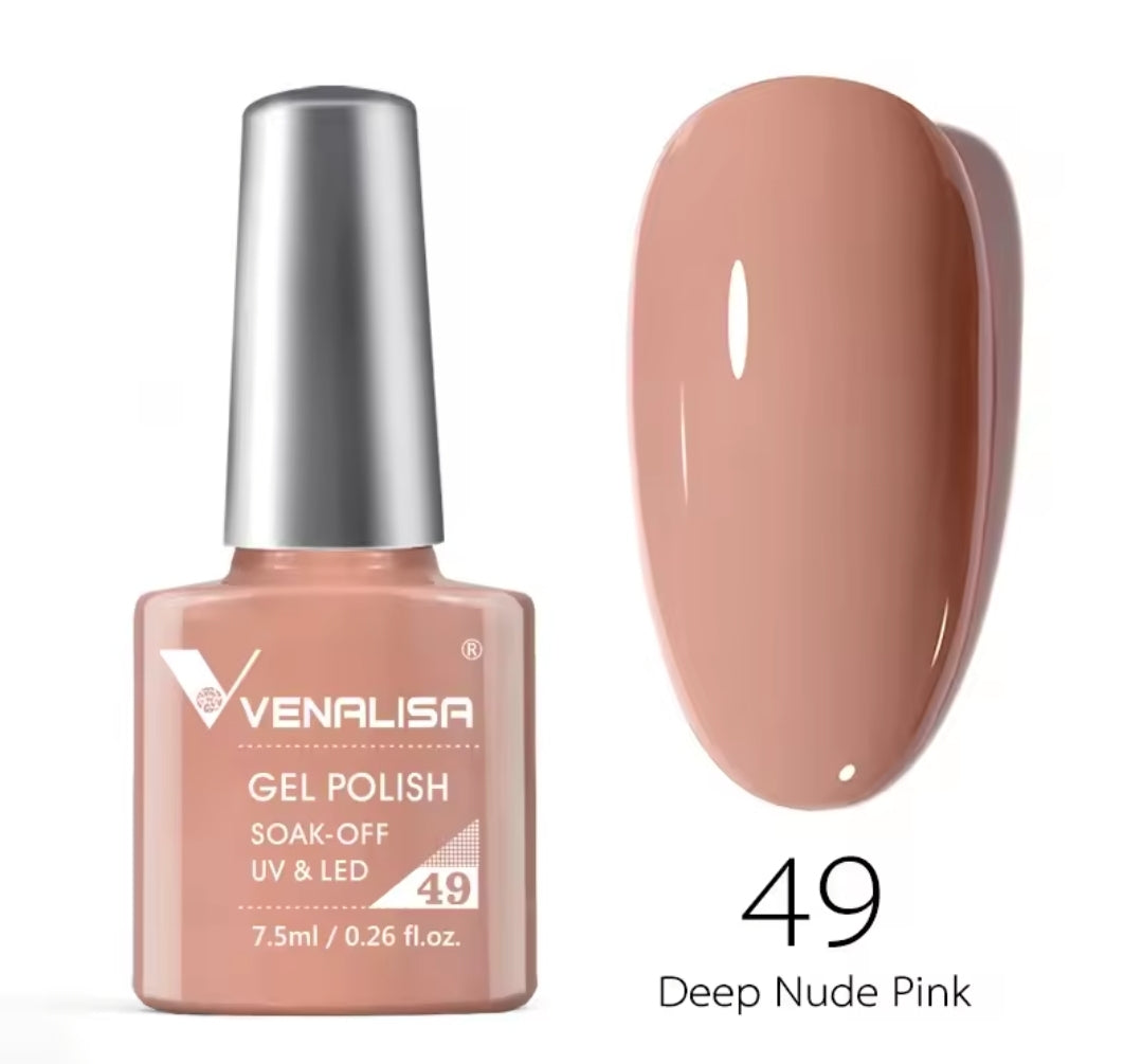 طلاء أظافر Venalisa Vip2 شبه دائم، 60 لونًا، جل UV، قطعة واحدة