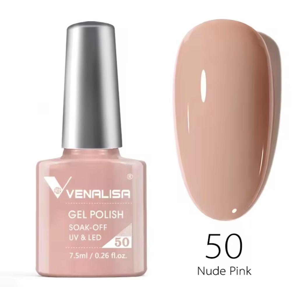 طلاء أظافر Venalisa Vip2 شبه دائم، 60 لونًا، جل UV، قطعة واحدة