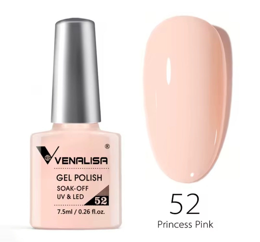 طلاء أظافر Venalisa Vip2 شبه دائم، 60 لونًا، جل UV، قطعة واحدة
