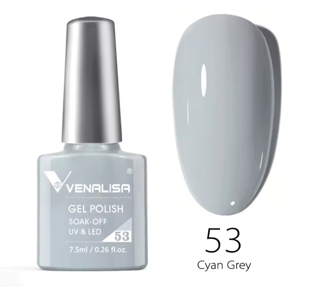 طلاء أظافر Venalisa Vip2 شبه دائم، 60 لونًا، جل UV، قطعة واحدة