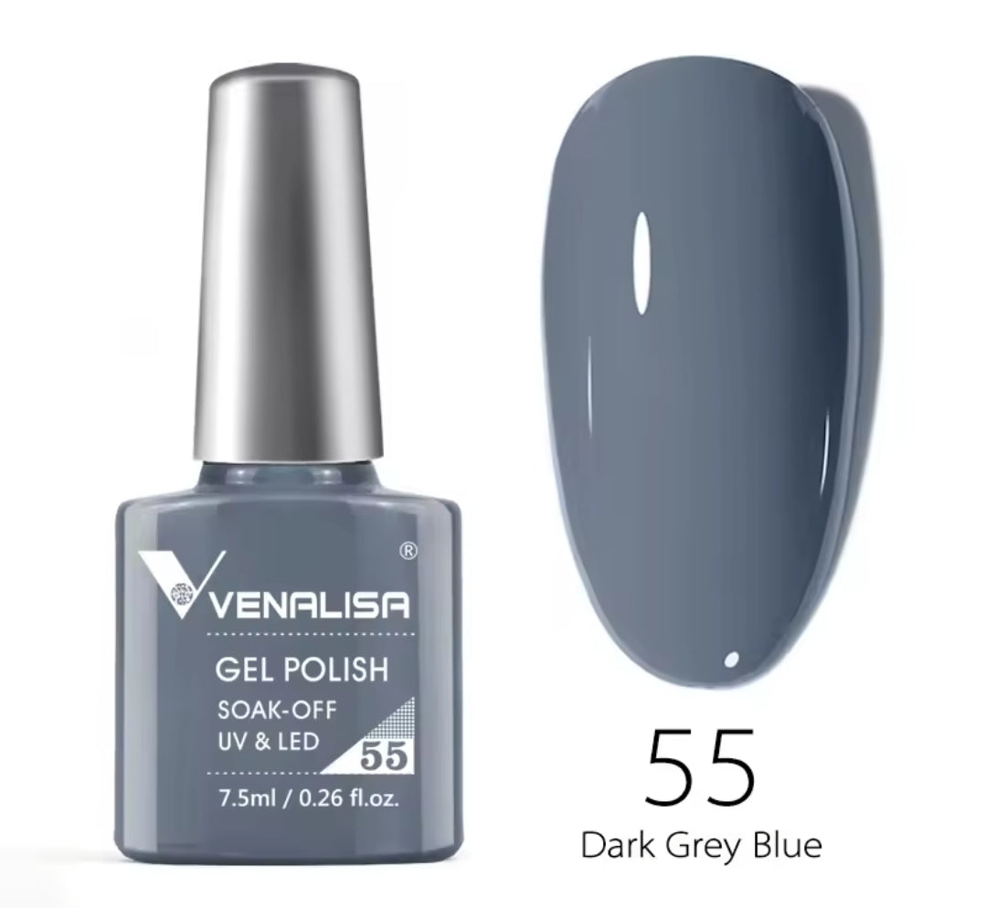 طلاء أظافر Venalisa Vip2 شبه دائم، 60 لونًا، جل UV، قطعة واحدة