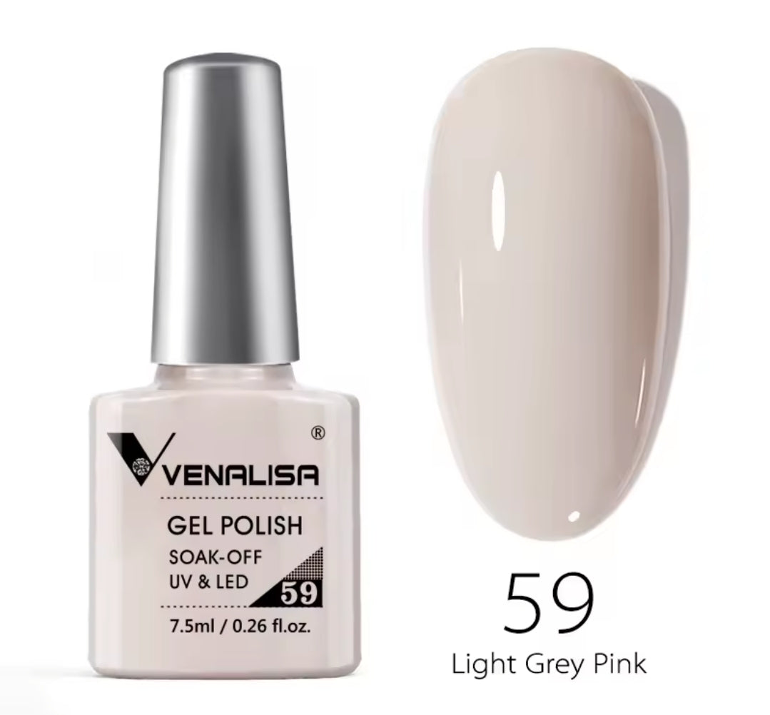 طلاء أظافر Venalisa Vip2 شبه دائم، 60 لونًا، جل UV، قطعة واحدة
