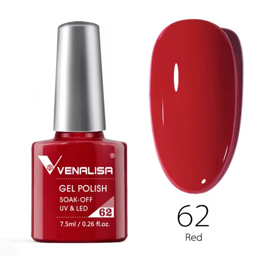 طلاء أظافر Venalisa Vip2 شبه دائم، 60 لونًا، جل UV، قطعة واحدة