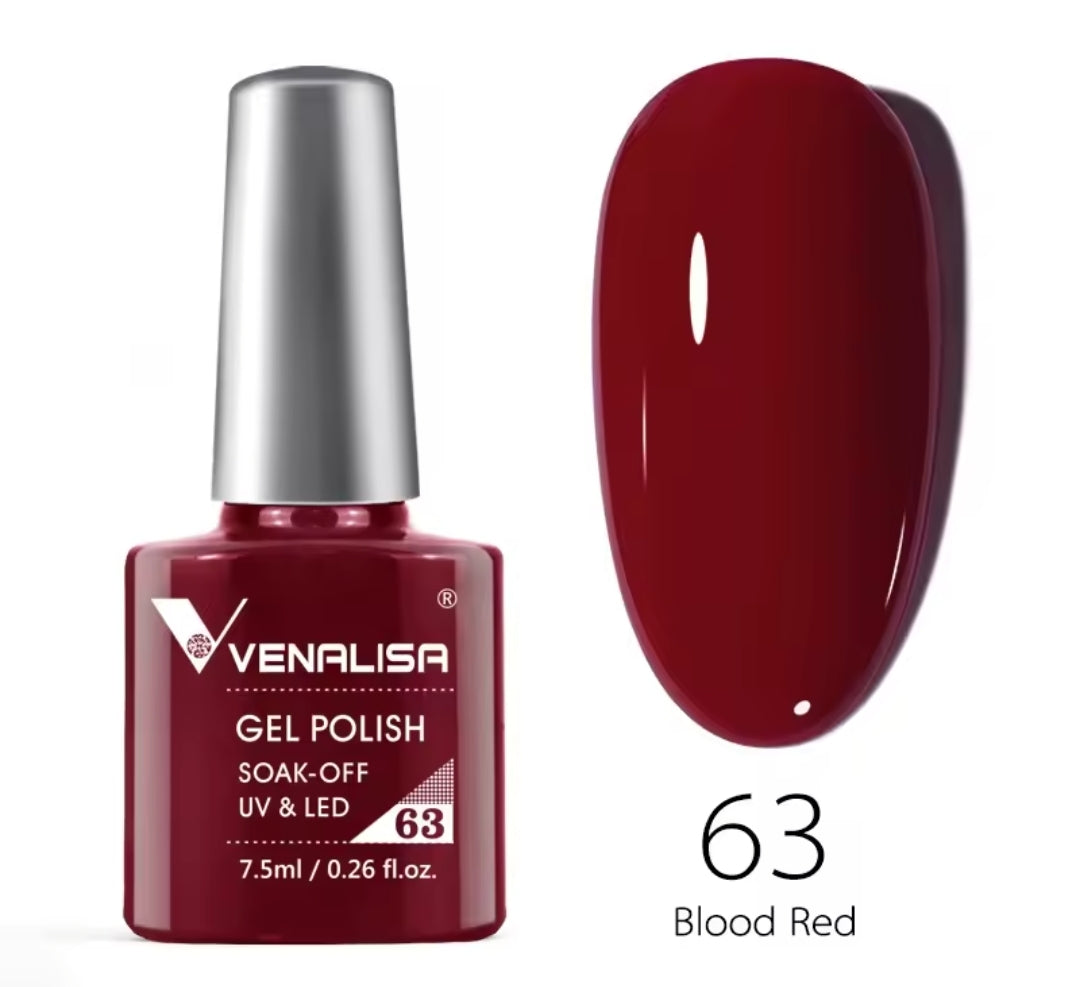 طلاء أظافر Venalisa Vip2 شبه دائم، 60 لونًا، جل UV، قطعة واحدة