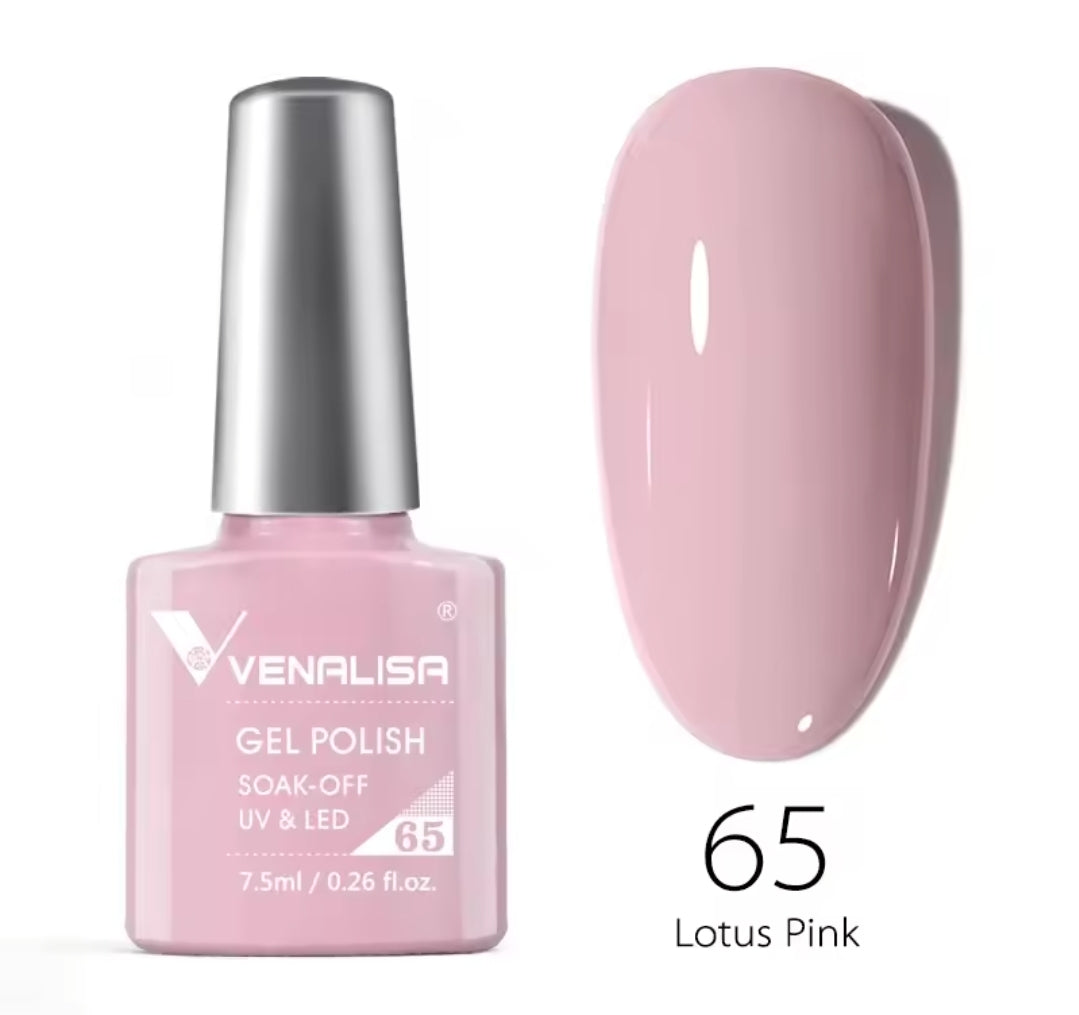 طلاء أظافر Venalisa Vip2 شبه دائم، 60 لونًا، جل UV، قطعة واحدة