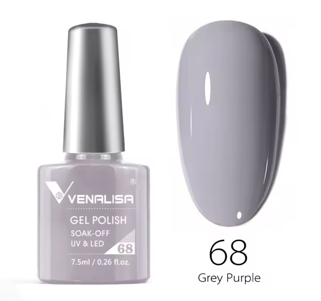 طلاء أظافر Venalisa Vip2 شبه دائم، 60 لونًا، جل UV، قطعة واحدة