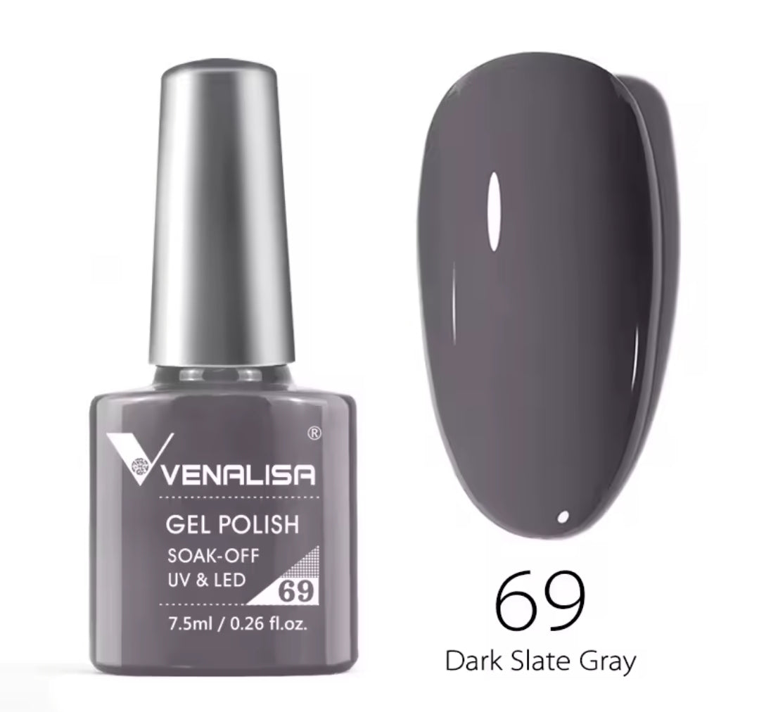 طلاء أظافر Venalisa Vip2 شبه دائم، 60 لونًا، جل UV، قطعة واحدة