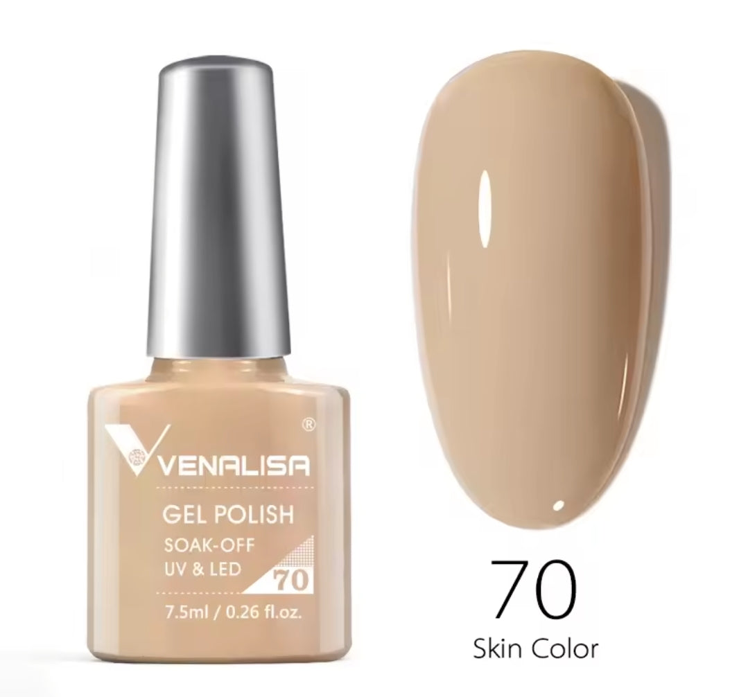 طلاء أظافر Venalisa Vip2 شبه دائم، 60 لونًا، جل UV، قطعة واحدة