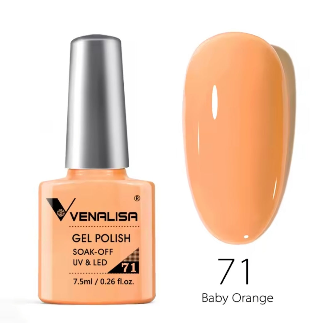 طلاء أظافر Venalisa Vip2 شبه دائم، 60 لونًا، جل UV، قطعة واحدة