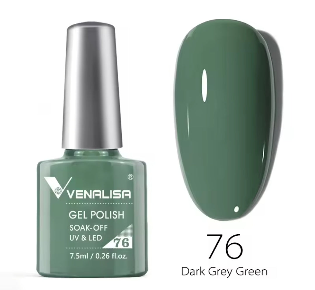 طلاء أظافر Venalisa Vip2 شبه دائم، 60 لونًا، جل UV، قطعة واحدة