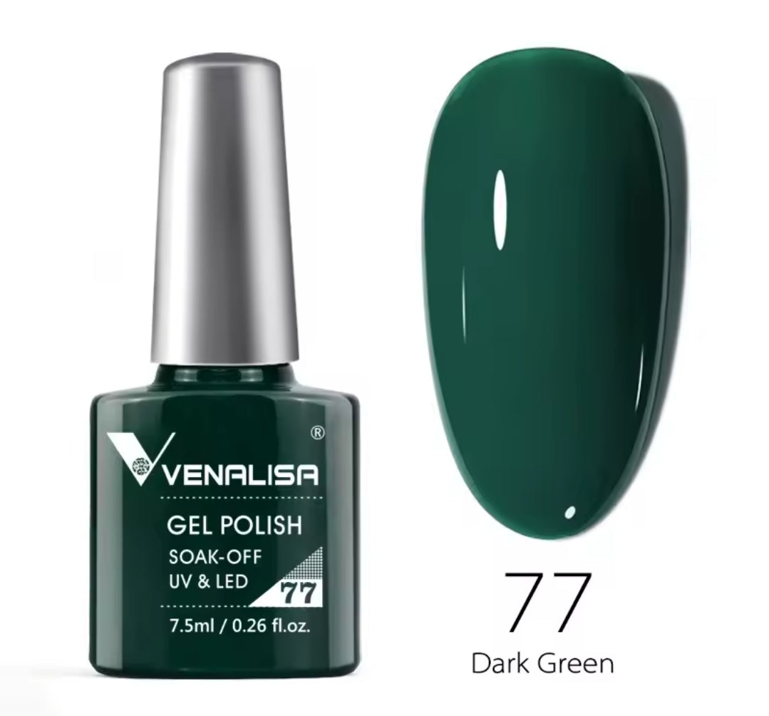 طلاء أظافر Venalisa Vip2 شبه دائم، 60 لونًا، جل UV، قطعة واحدة