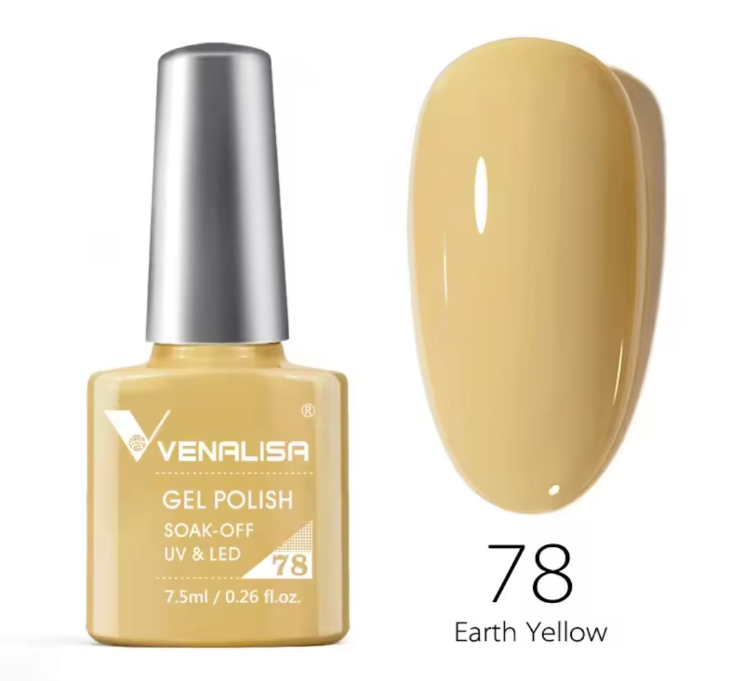 طلاء أظافر Venalisa Vip2 شبه دائم، 60 لونًا، جل UV، قطعة واحدة