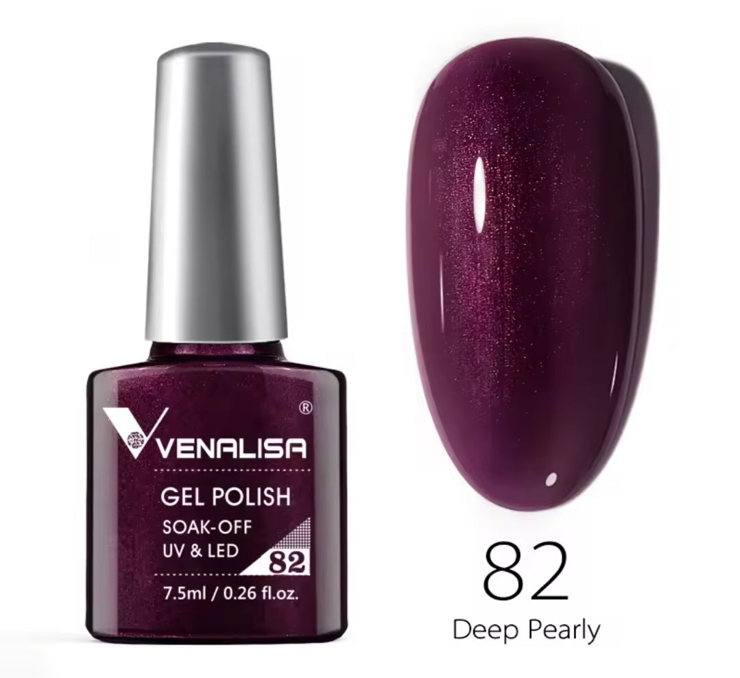 طلاء أظافر Venalisa Vip2 شبه دائم، 60 لونًا، جل UV، قطعة واحدة