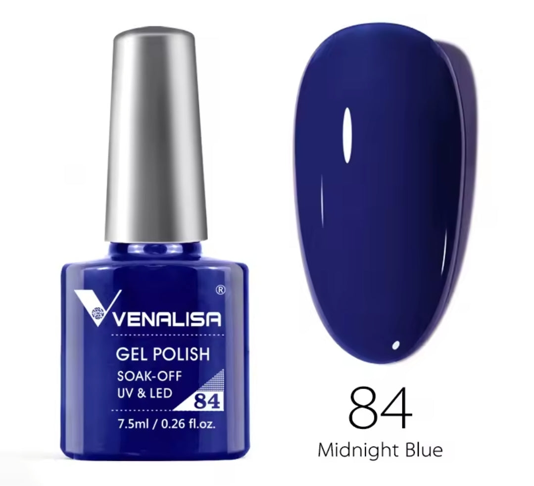 طلاء أظافر Venalisa Vip2 شبه دائم، 60 لونًا، جل UV، قطعة واحدة