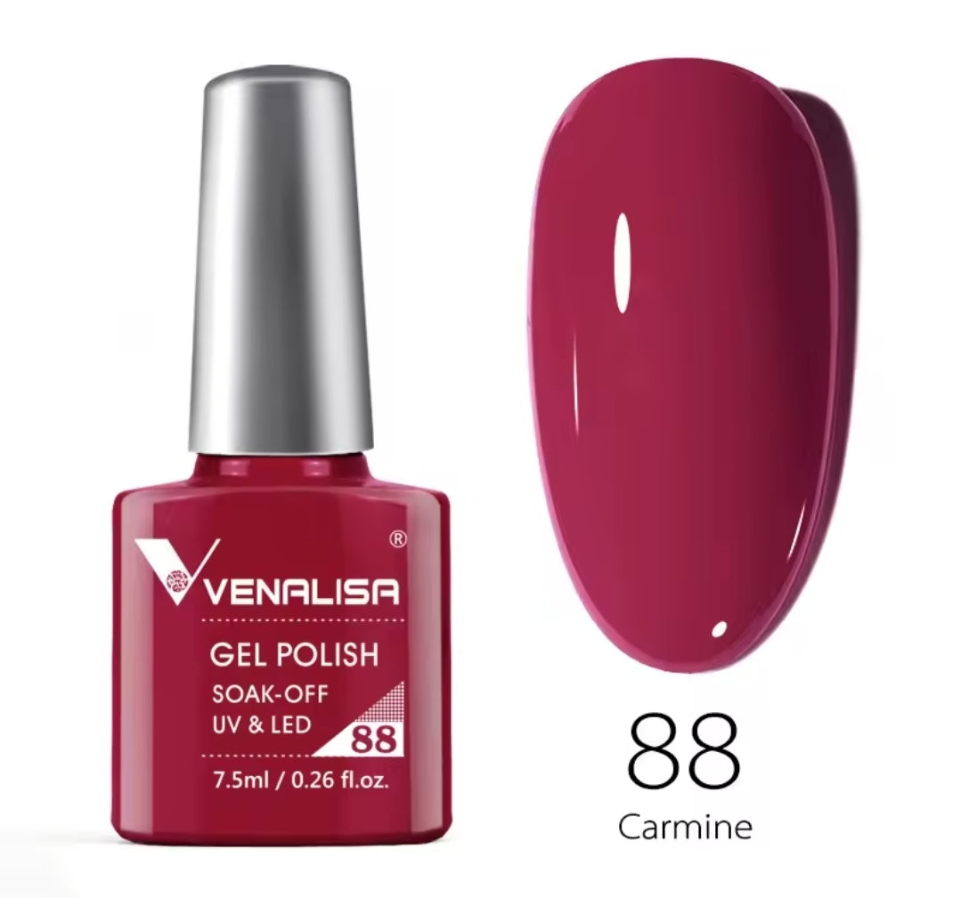 طلاء أظافر Venalisa Vip2 شبه دائم، 60 لونًا، جل UV، قطعة واحدة