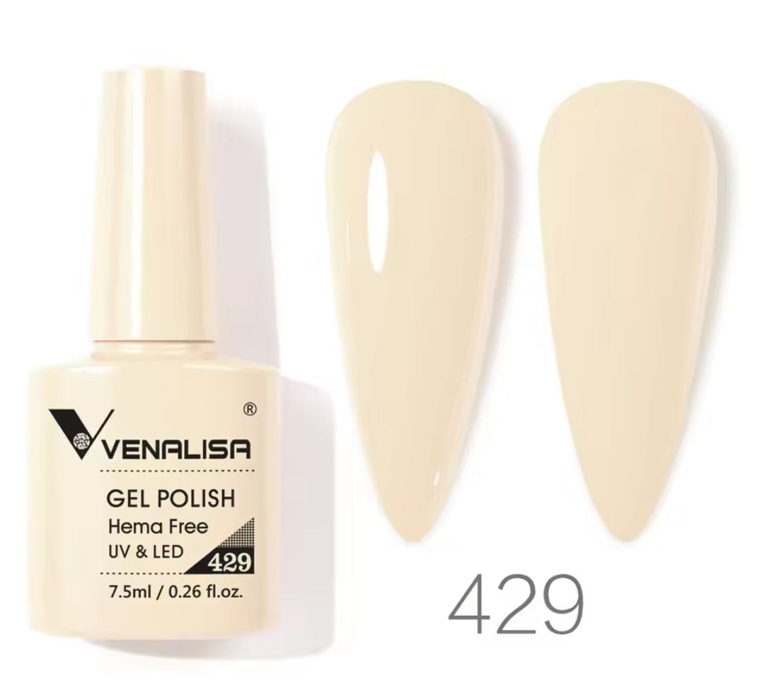 طلاء أظافر Venalisa Vip4 شبه دائم، 60 لونًا، جل UV، قطعة واحدة