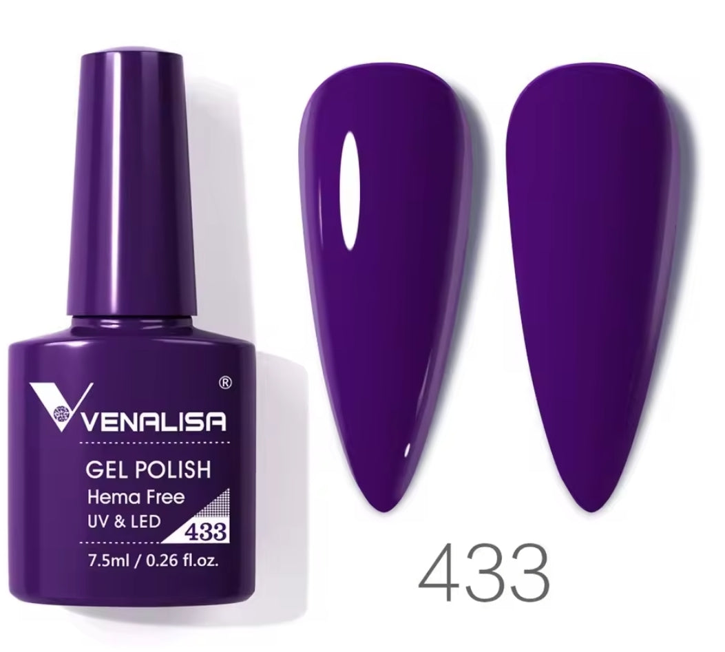 طلاء أظافر Venalisa Vip4 شبه دائم، 60 لونًا، جل UV، قطعة واحدة