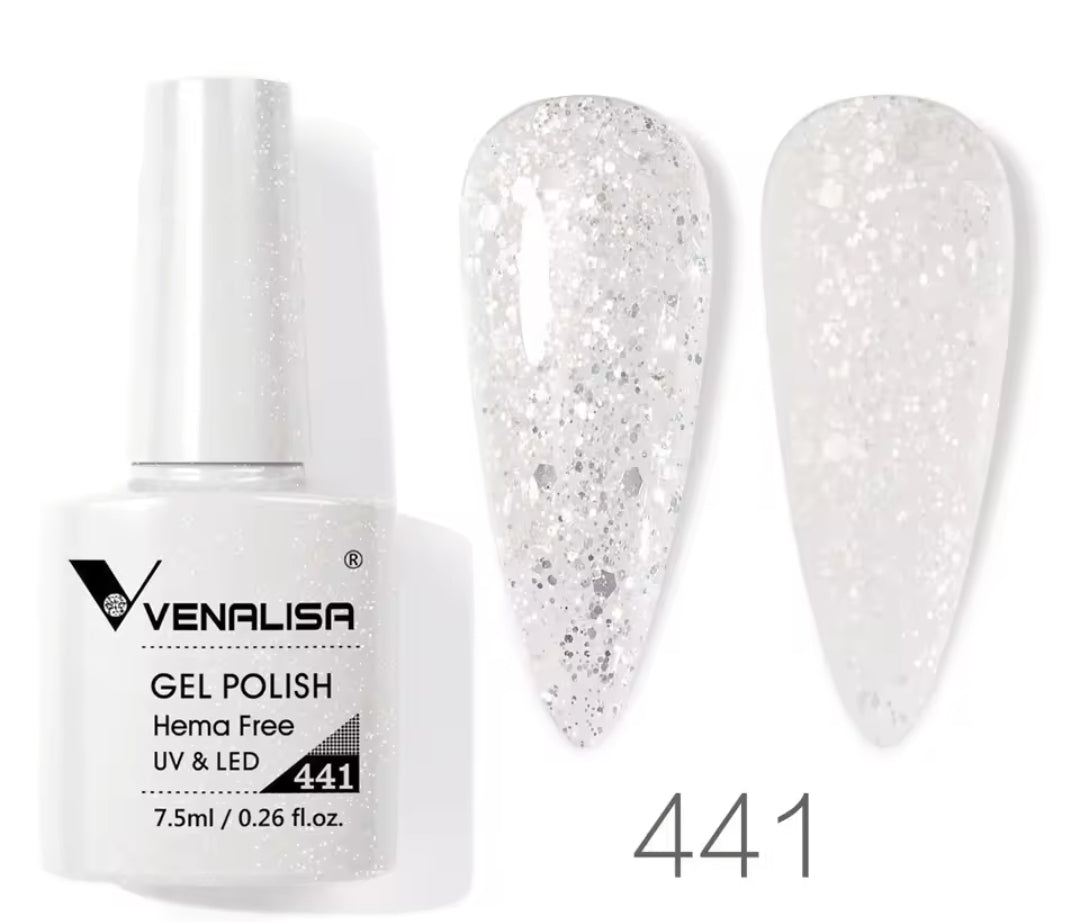 طلاء أظافر Venalisa Vip4 شبه دائم، 60 لونًا، جل UV، قطعة واحدة