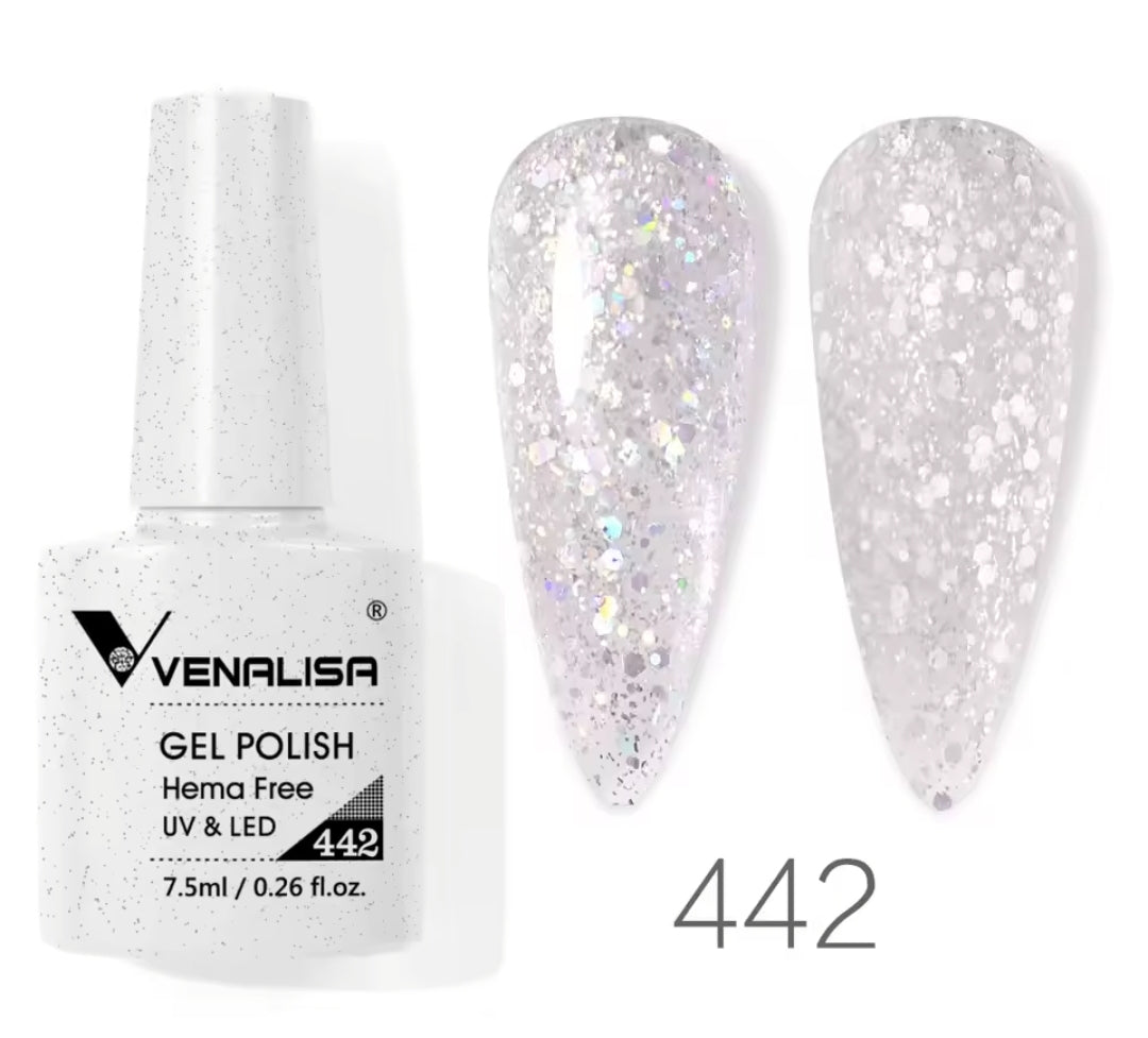 طلاء أظافر Venalisa Vip4 شبه دائم، 60 لونًا، جل UV، قطعة واحدة