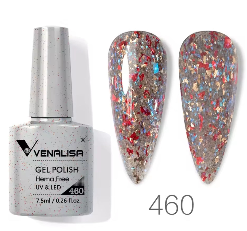 طلاء أظافر Venalisa Vip4 شبه دائم، 60 لونًا، جل UV، قطعة واحدة