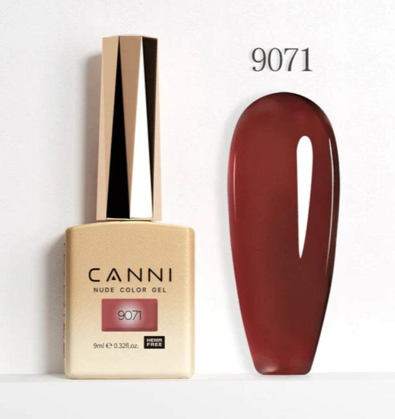 Canni Vernis À Ongles Gel Semi-Permanent Cc3 24 Couleurs Soak Off Color Uv & Led Gel Polish 9Ml
