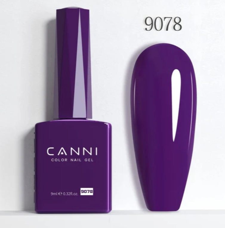 Canni Vernis À Ongles Gel Semi-Permanent Cc4 24 Couleurs Soak Off Color Uv & Led Gel Polish 9Ml