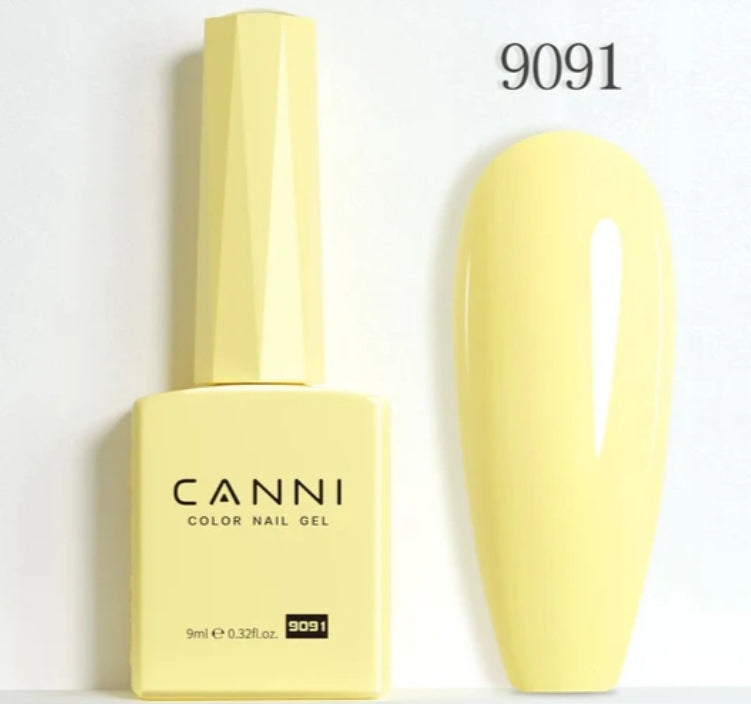 Canni Vernis À Ongles Gel Semi-Permanent Cc4 24 Couleurs Soak Off Color Uv & Led Gel Polish 9Ml