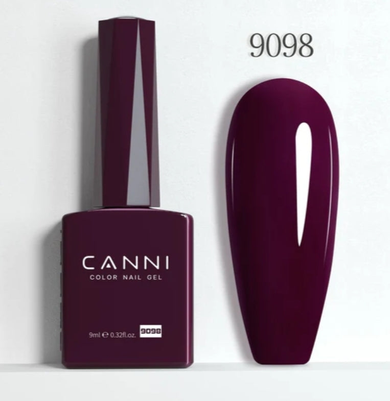 Canni Vernis À Ongles Gel Semi-Permanent Cc5 24 Couleurs Soak Off Color Uv & Led Gel Polish 9Ml