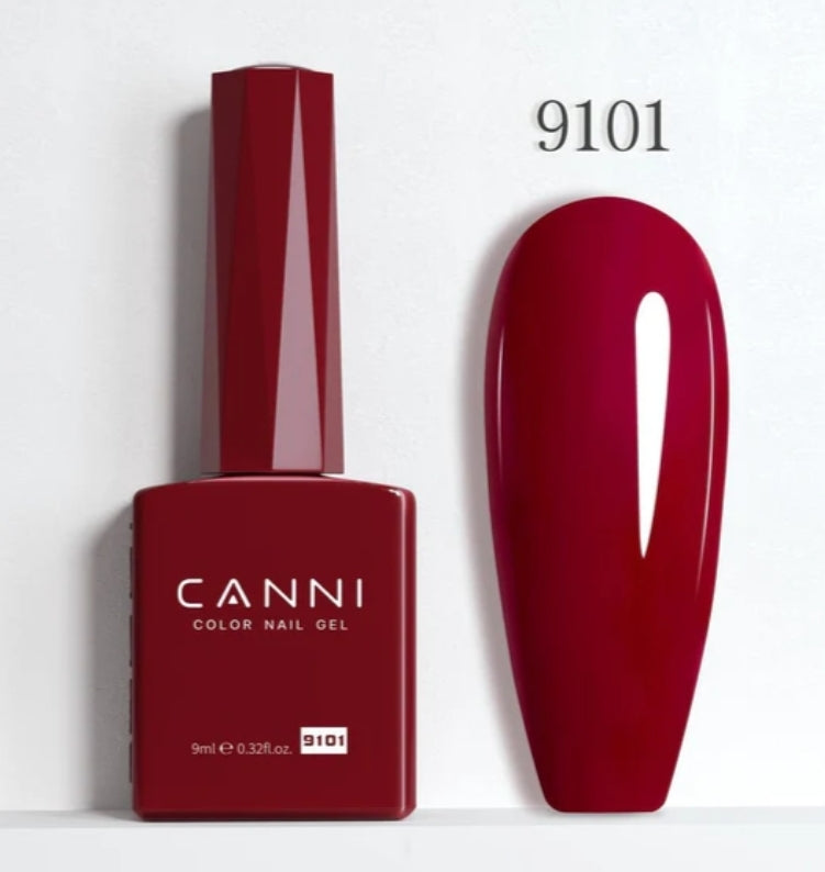 Canni Vernis À Ongles Gel Semi-Permanent Cc5 24 Couleurs Soak Off Color Uv & Led Gel Polish 9Ml