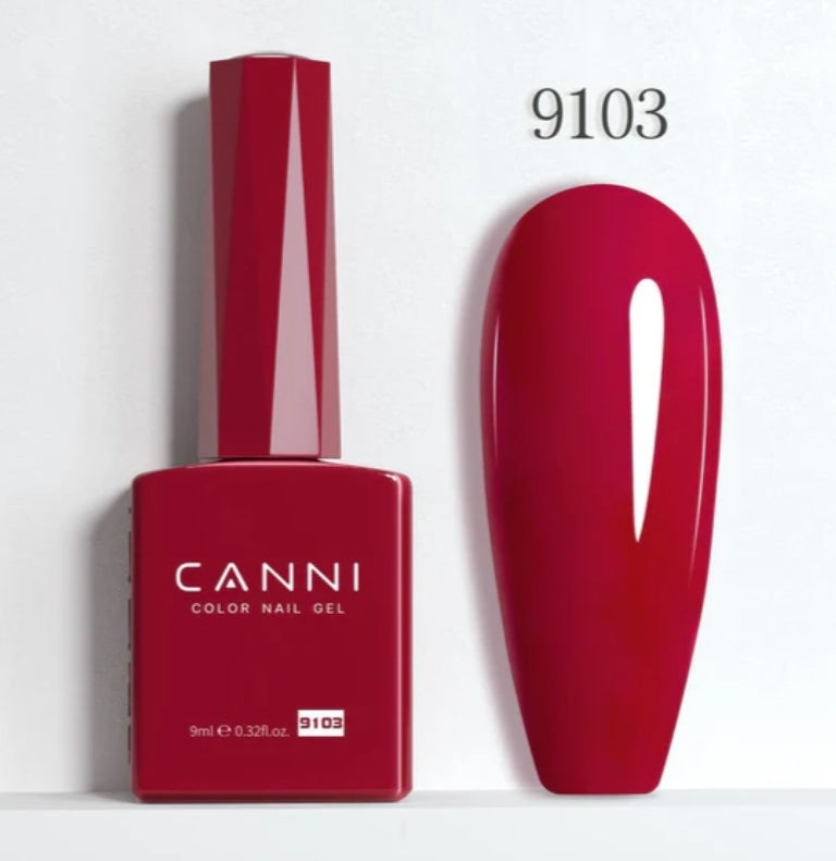 Canni Vernis À Ongles Gel Semi-Permanent Cc5 24 Couleurs Soak Off Color Uv & Led Gel Polish 9Ml