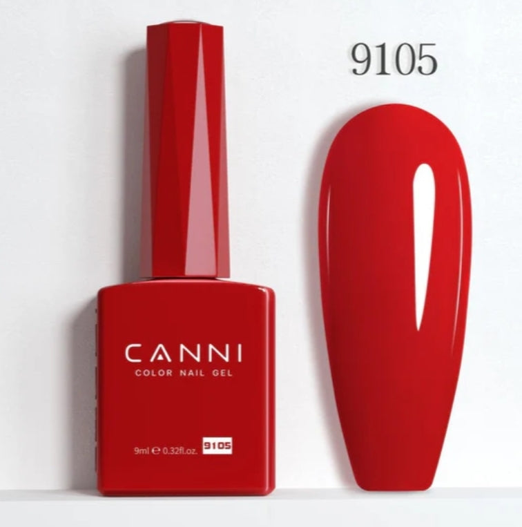 Canni Vernis À Ongles Gel Semi-Permanent Cc5 24 Couleurs Soak Off Color Uv & Led Gel Polish 9Ml