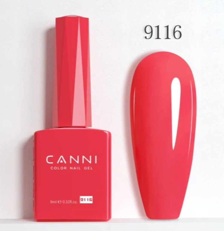 Canni Vernis À Ongles Gel Semi-Permanent Cc5 24 Couleurs Soak Off Color Uv & Led Gel Polish 9Ml