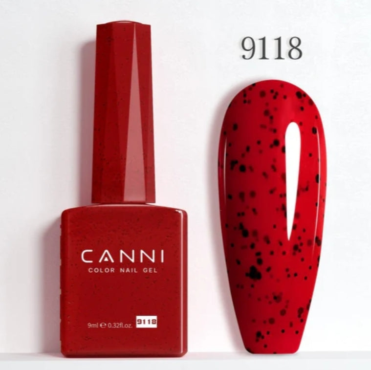 Canni Vernis À Ongles Gel Semi-Permanent Cc5 24 Couleurs Soak Off Color Uv & Led Gel Polish 9Ml