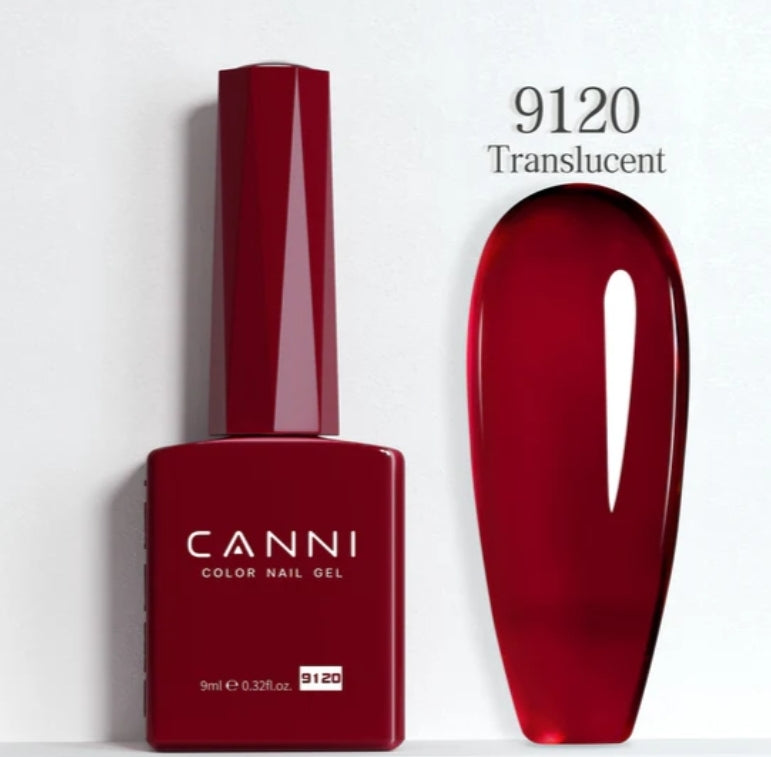 Canni Vernis À Ongles Gel Semi-Permanent Cc5 24 Couleurs Soak Off Color Uv & Led Gel Polish 9Ml
