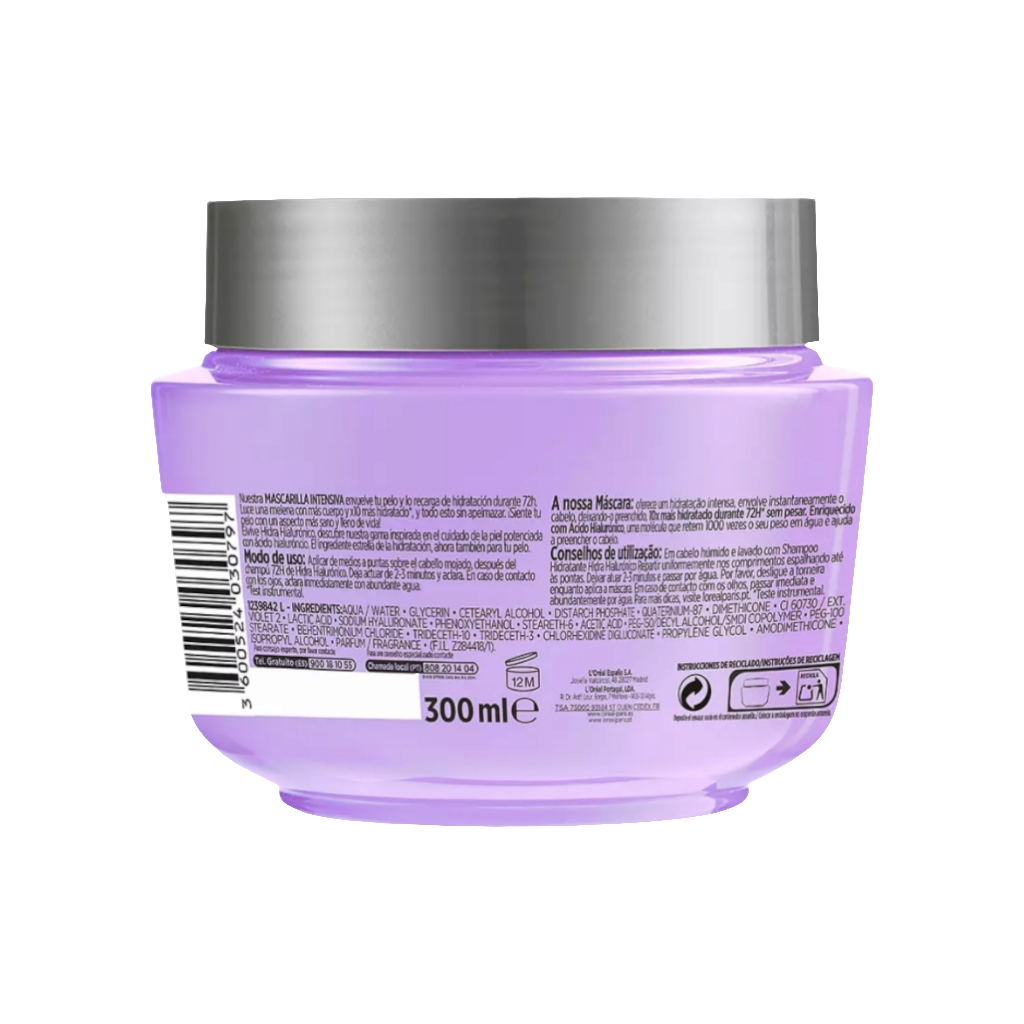 Elvive Hyaluron Plump Masque Cheveux à l'Acide Hyaluronique