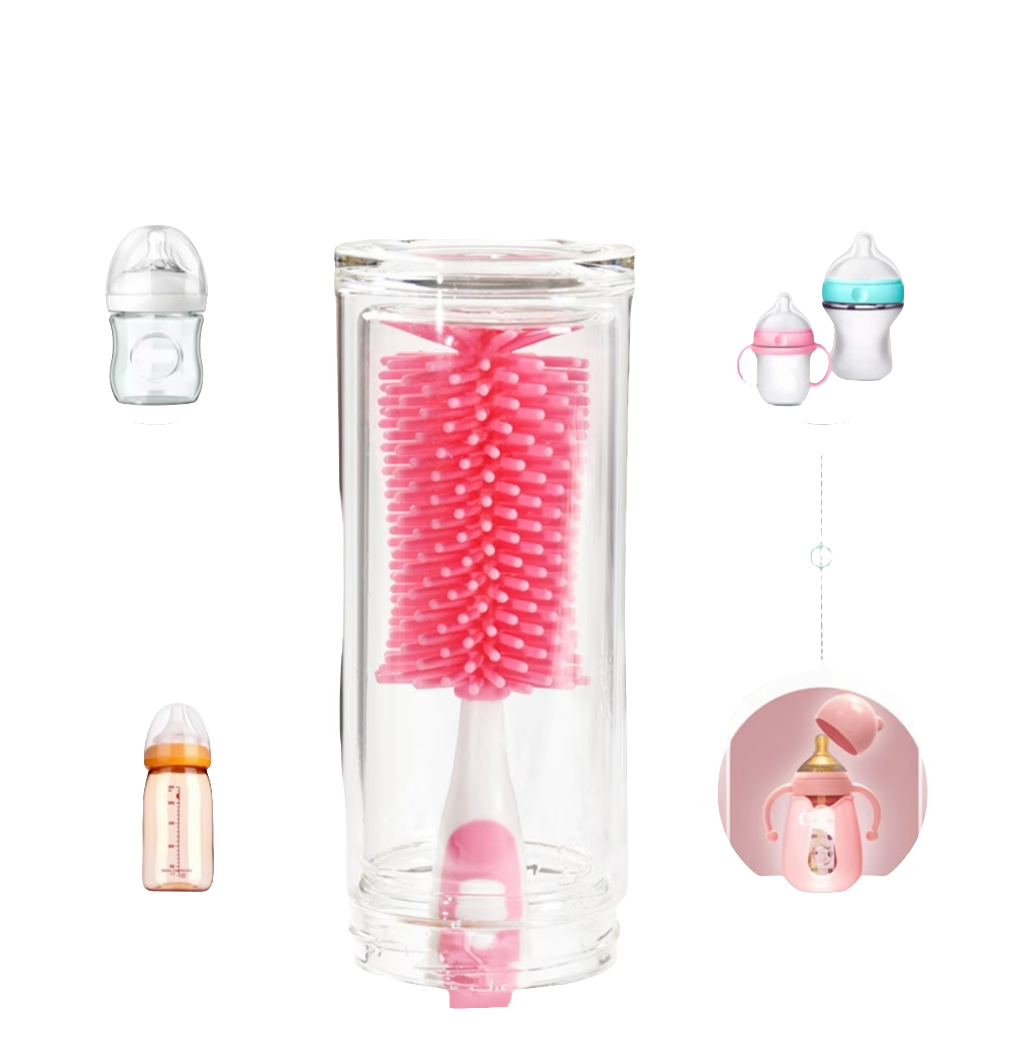 My Baby Sim Closerto Nature 2iN1 Bottle And Teat Brush Bpa Free Sife Meterials Easy To Clean