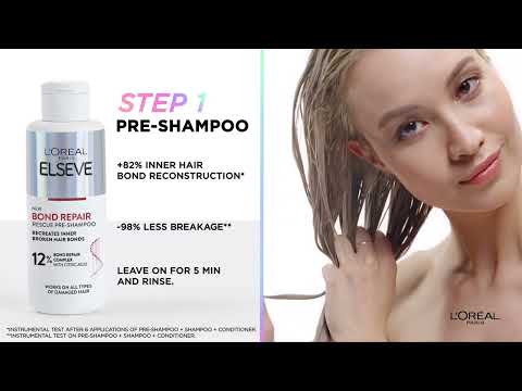 لوريال باريس إلسيف برو بوند ريبير إس أو إس قبل الشامبو
