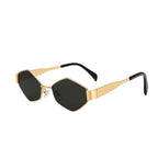 1pcs Lunettes d'été pour femmes, lunettes rétro ovales à monture en métal, style Ins, lunettes unisexes tendance, lunettes de déclaration de style de rue pour les trajets quotidiens