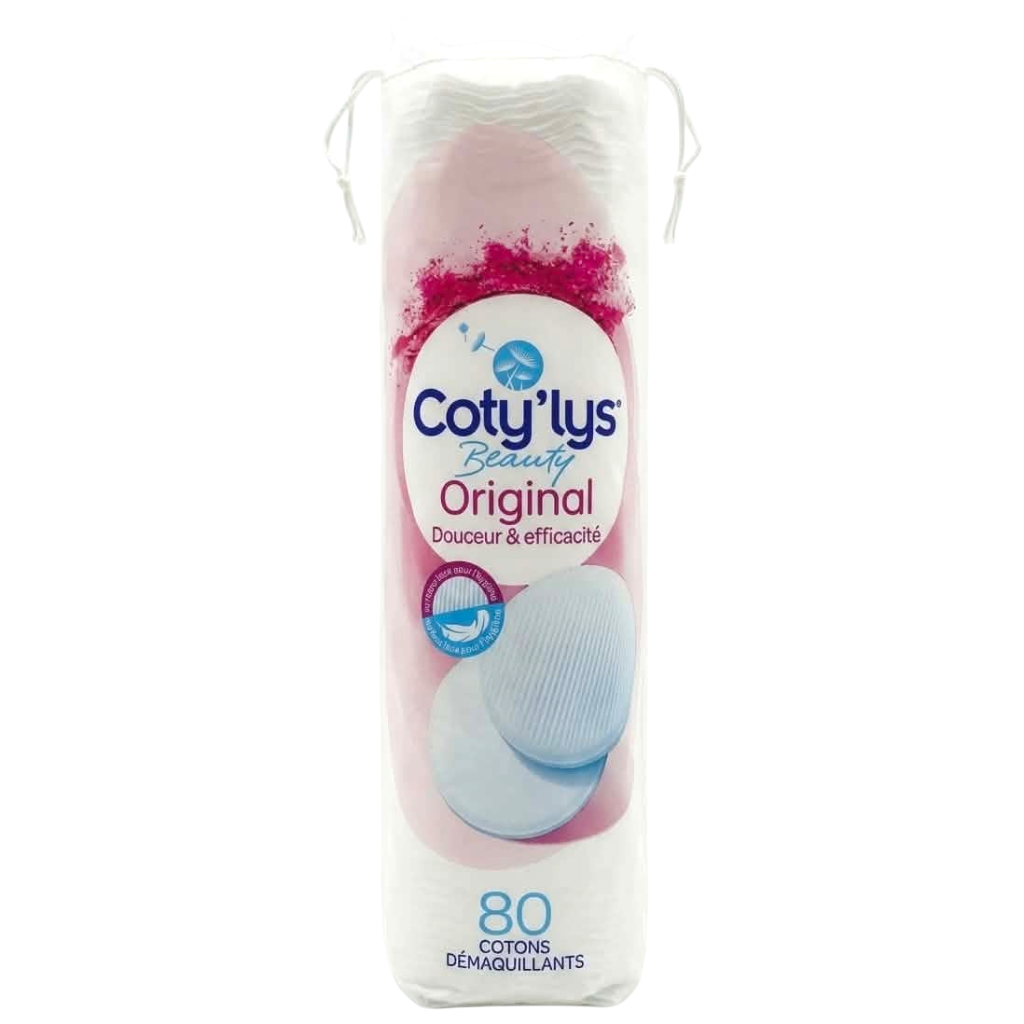Coty Lys Beauty Original 80 Cotons Disque Démaquillants