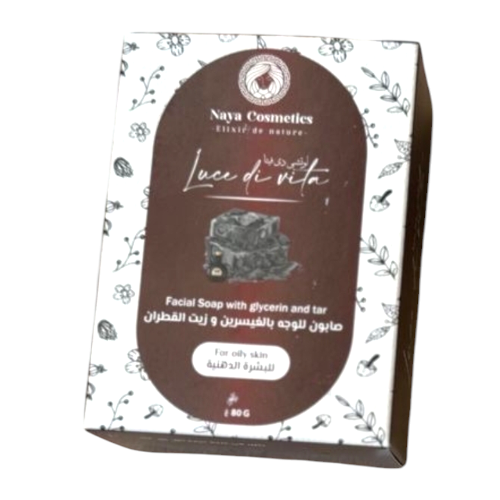 صابون الوجه كوتشي لي فيتا من نانت كوزماتيكس مع الجلسرين والقطران لجميع أنواع البشرة