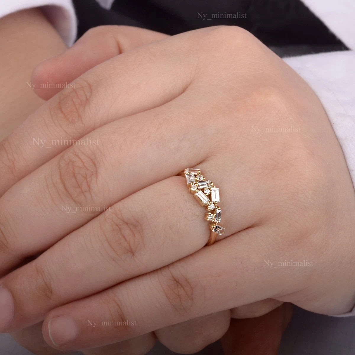 Bague Jardins D'hiver Plaqué Or Jaune Oxyde De Zirconium