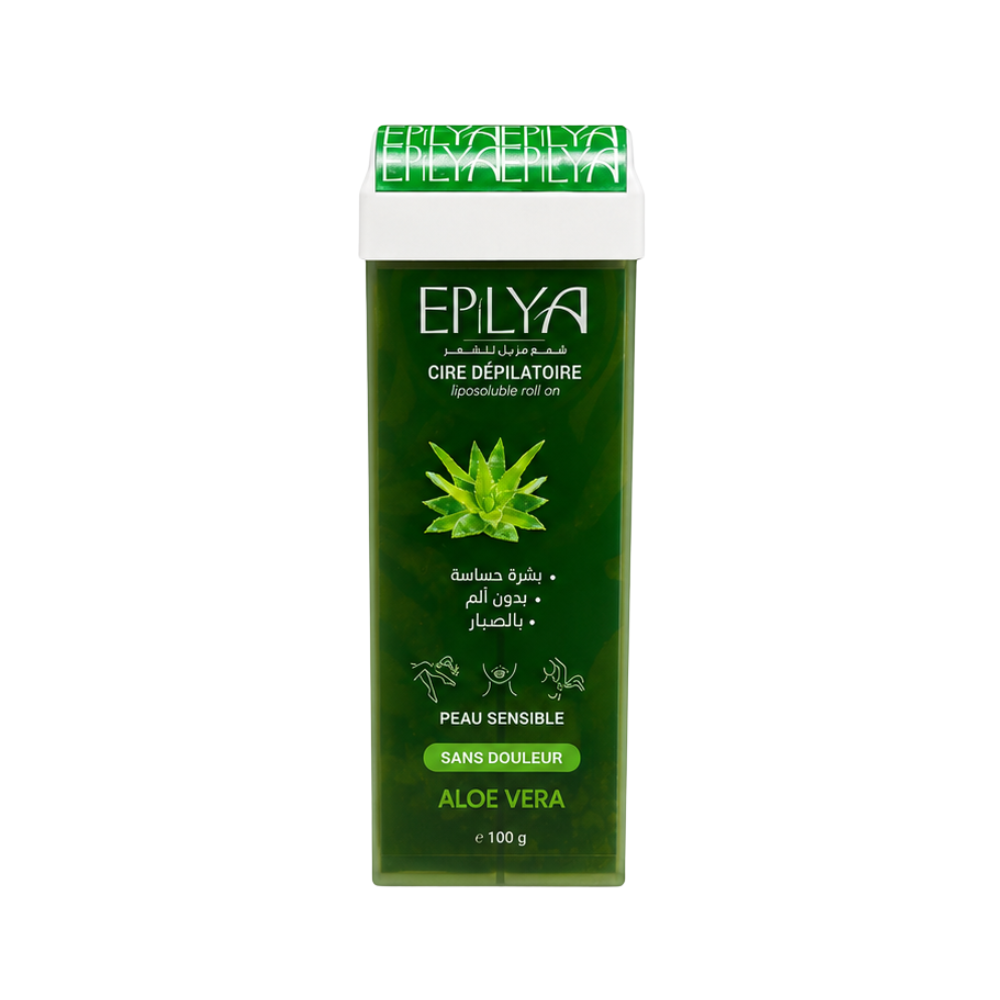 Epilya Cire Dépilatoire Liposoluble Roll On À L’aloe Vera Peau Sensible