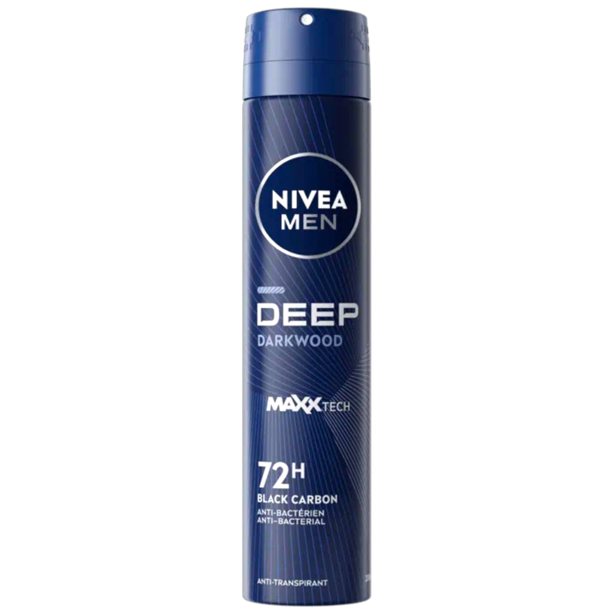 Nivea Man Déodorant Deep Darkwood Maxx Tech 72H Black Carbon Anti-Bactérien