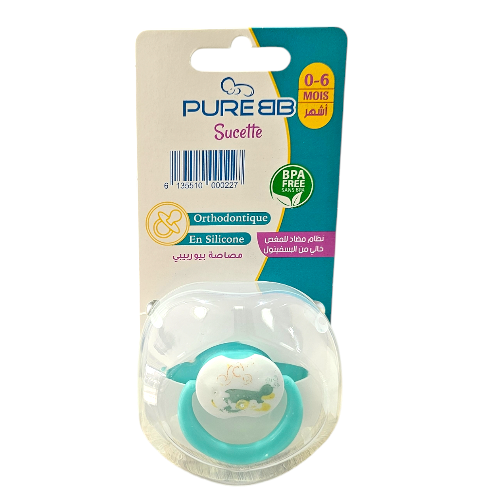 لهاية سيليكون تقويمية من Pure Bb للأطفال من عمر 0 ​​إلى 6 أشهر