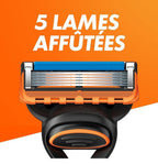 مجموعة شفرات جيليت فيوجن للرجال - 5 شفرات + 02